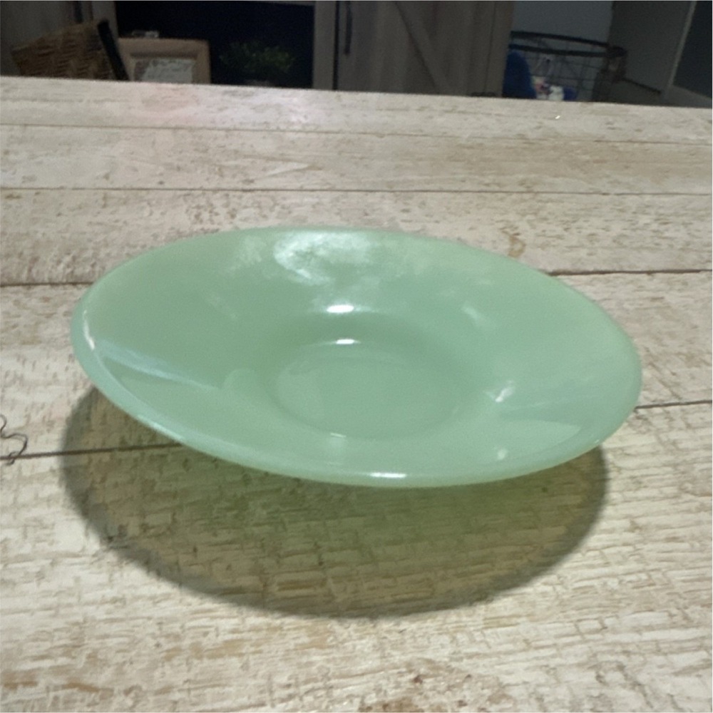 Vintage Jadeite Milk Glass Soup Cereal Bowl Green Mid Century Modern Kitchenware